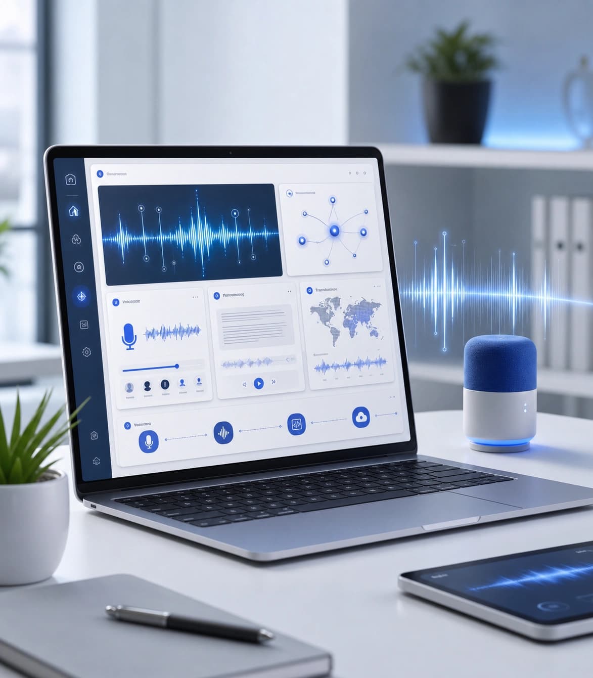 Raritone voice AI platform dashboard with waveform interface