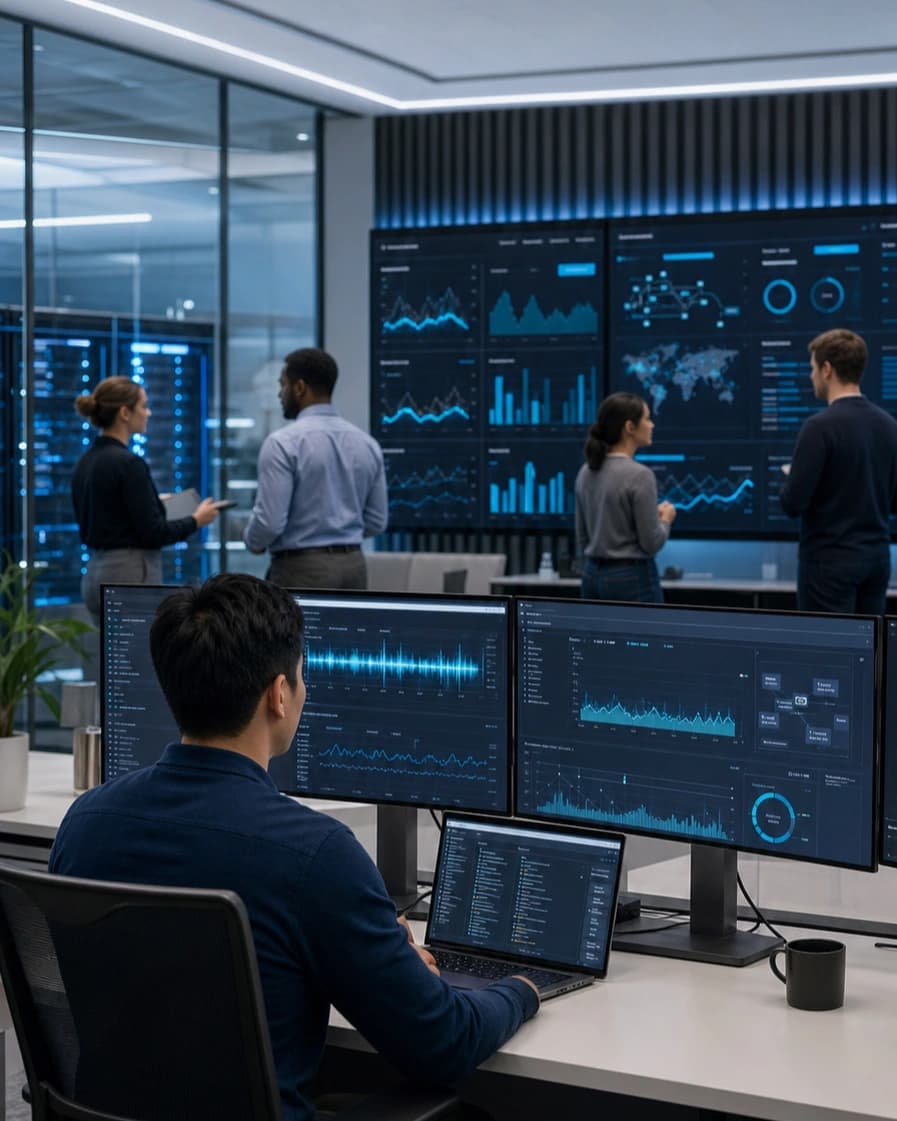 Enterprise voice AI operations room